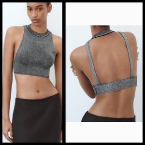 ZARA SHIMMER KNIT TANK